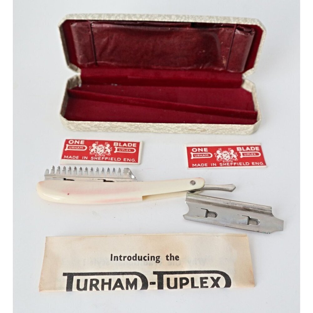 Vintage Turham Tuplex Razor NOS Original Box Complete Unused